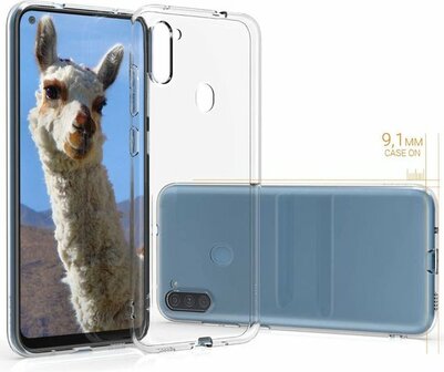 Samsung M11 - Siliconen Back Cover - Transparant