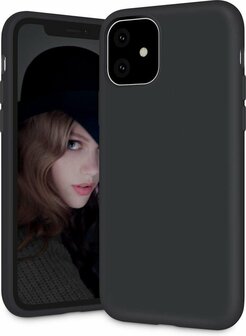 iPhone 11 - Siliconen Back Cover - Zwart