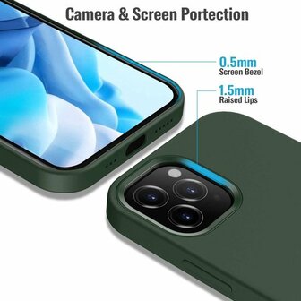 iPhone 12 Pro Max - Siliconen Back Cover - Groen