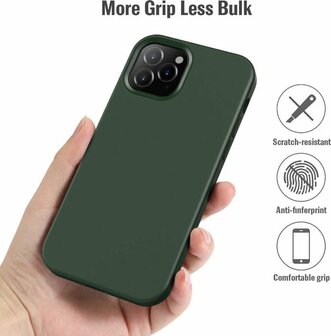 iPhone 12 Pro Max - Siliconen Back Cover - Groen