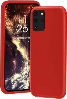 Samsung S20 Plus - Siliconen Back Cover - Rood