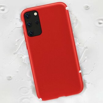 Samsung S20 Plus - Siliconen Back Cover - Rood