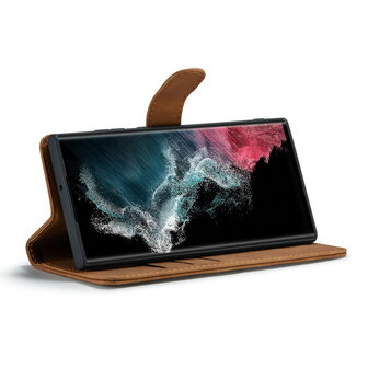 Samsung S20 Ultra Sienna Brown - 2 in 1 Book Case