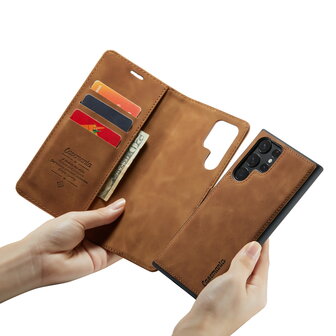 Samsung S20 Ultra Sienna Brown - 2 in 1 Book Case