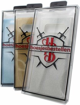 Samsung S23 Plus - Glitter Back Cover - Zwart