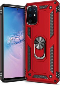 Samsung S20 Plus - Armor met Kickstand Ring - Rood