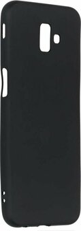 Samsung J6 Plus - Siliconen Back Cover - Zwart