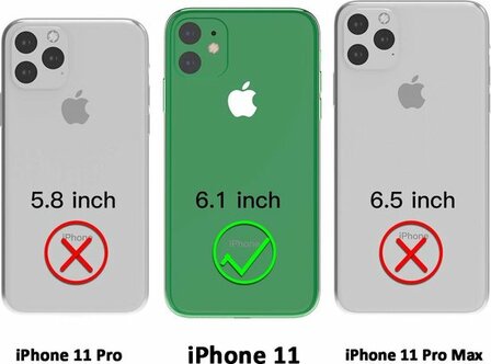iPhone 11 - Siliconen Back Cover - Rood