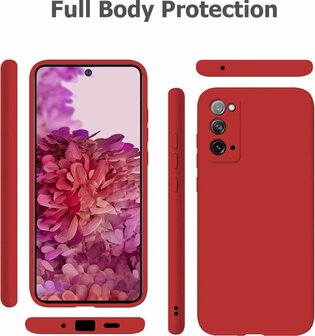 Samsung S20 FE - Siliconen Back Cover - Rood