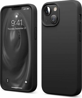 iPhone 13 Mini - Siliconen Back Cover - Zwart