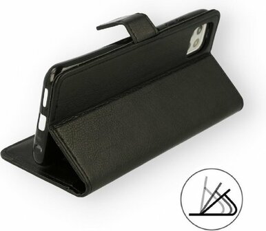 Motorola E7i Power - Book Case - Zwart