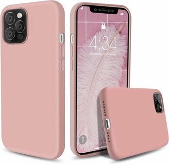 iPhone 12 Pro Max - Siliconen Back Cover - Roze