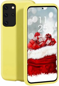 Samsung S20 Plus - Siliconen Back Cover - Geel