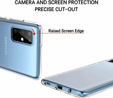 Samsung S20 Plus - Siliconen Back Cover - Transparant