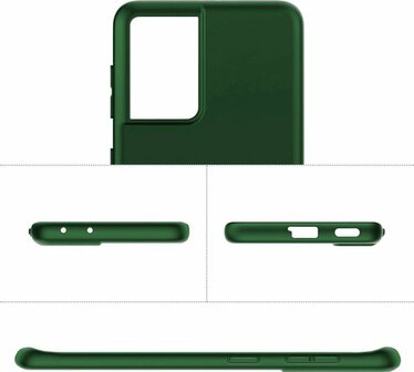 Samsung S21 Ultra - Siliconen Back Cover - Groen
