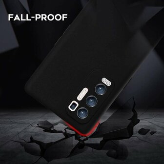 Find X3 Neo 5G - Siliconen Back Cover - Zwart