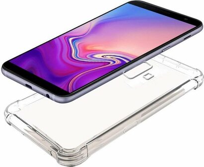 Samsung J6 Plus - Hybrid - Anti Shock - Transparant