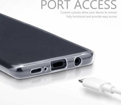 Samsung S9 Plus - Siliconen Back Cover - Transparant