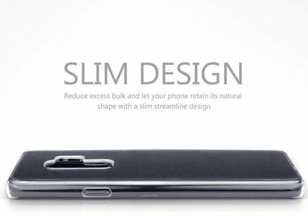 Samsung S9 Plus - Siliconen Back Cover - Transparant