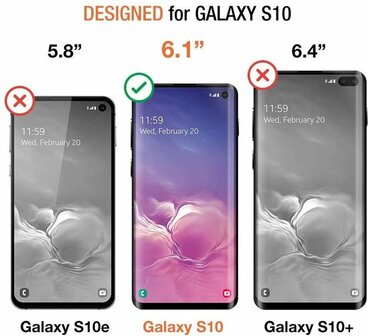 Samsung S10 - Armor met Kickstand Ring - Ros&eacute;goud