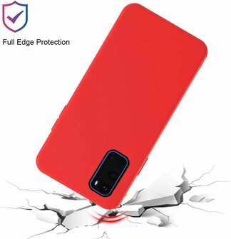 Samsung S20 - Siliconen Back Cover - Rood