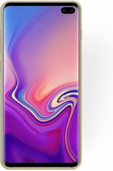 Samsung S10 Plus - Glitter Back Cover - Goud