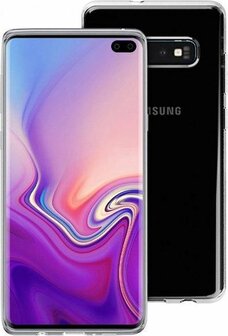 Samsung S10 Plus - Siliconen Back Cover - Transparant
