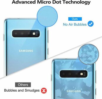 Samsung S10 Plus - Siliconen Back Cover - Transparant