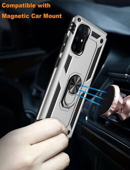 Samsung S20 Plus - Armor met Kickstand Ring - Grijs