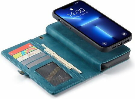 iPhone 13 Pro Emerald Green - 2 in 1 Extra Vakken Book Case