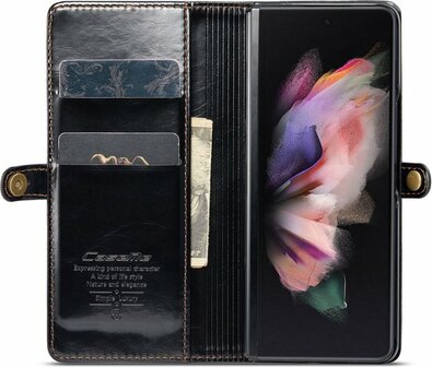 Samsung Z Fold 3 Charcoal Gray - Book Case