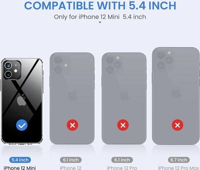 iPhone 12 Mini - Siliconen Back Cover - Transparant