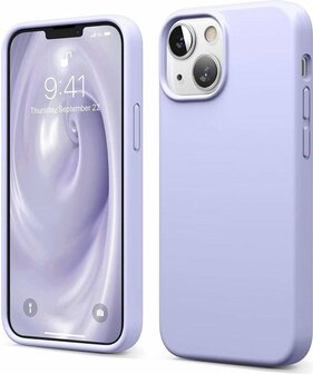 iPhone 13 Mini - Siliconen Back Cover - Paars