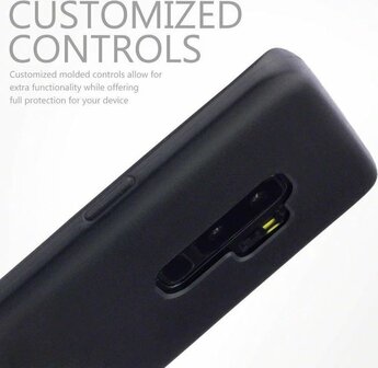 Samsung S9 Plus - Siliconen Back Cover - Zwart