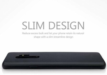 Samsung S9 Plus - Siliconen Back Cover - Zwart