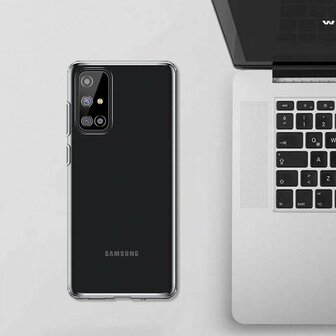 Samsung M51 - Siliconen Back Cover - Transparant