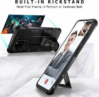 Samsung S20 Ultra Rood - Magnetic Kickstand Armor Case