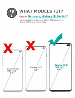 Samsung S10 Plus - Armor met Kickstand Ring - Rood