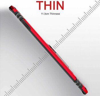 Samsung S10 Plus - Armor met Kickstand Ring - Rood