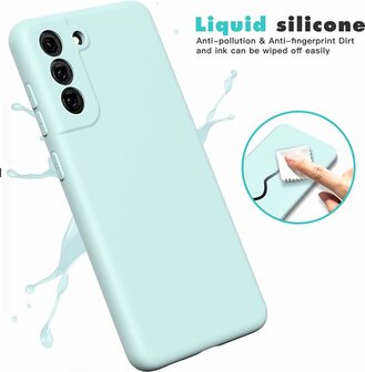 Samsung S21 FE - Siliconen Back Cover - Turquoise