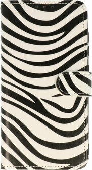 Samsung S21 FE - Book Case - Zebra