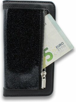iPhone 12 Mini Zwart - Rits Book Case