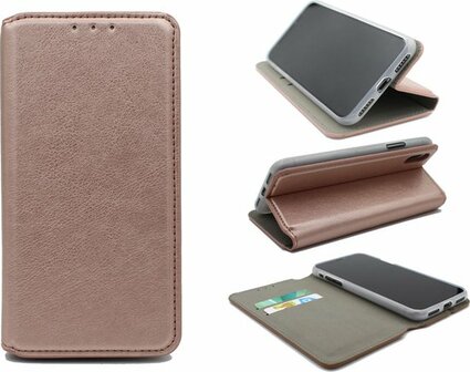 iPhone XS Max - HQ Slim Book Case - Rosegoud
