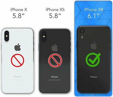 iPhone XR Groen - TPU Back Cover met Koord
