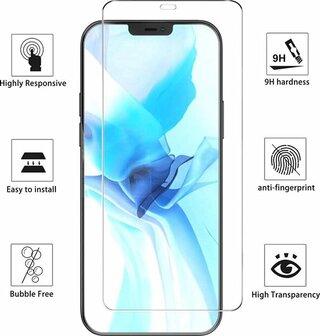 iPhone 12 Mini - Back Cover &amp;amp; 2X Glas - Transparant
