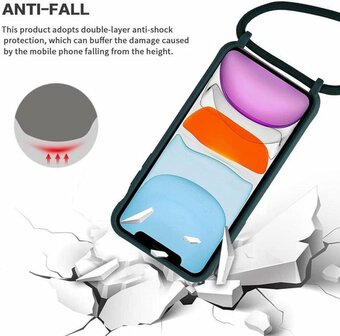 Samsung S20 FE Groen - TPU Back Cover met Koord