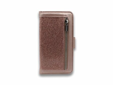 Samsung S20 Plus - Rits Book Case - Ros&eacute;goud