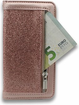 iPhone XS Max - Rits Book Case - Rosegoud