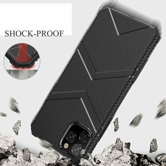 iPhone 11 Pro Max - Matrix Anti Shock Case  - Zwart