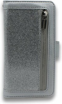 iPhone 12 Mini Zilver - Rits Book Case